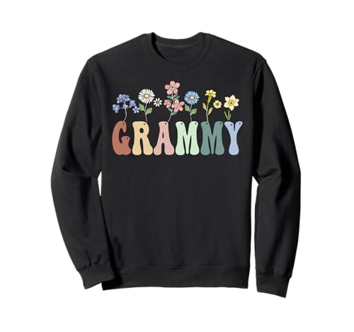 Grammy Gifts Women Wildflower Floral Design Grammy Sweatshirt