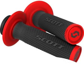 MotoMXHouse Scott SX II - Juego de levas y empuñadura de bloqueo - Negro/Rojo