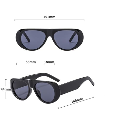 Retro and trendy wide leg and large frame sunglasses, jelly colored UV resistant sunglasses, suitable for both men and women2