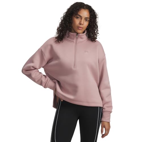 Under Armour Women's Armour Fleece Half Zip, (673) Tourmaline Pink / / Tourmaline Pink, Large