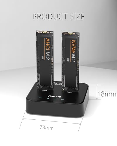 Duplicador MAIWO K3016P2 NVMe AHCI M.2 SSD USB 3.2 Tipo C miniatura 6