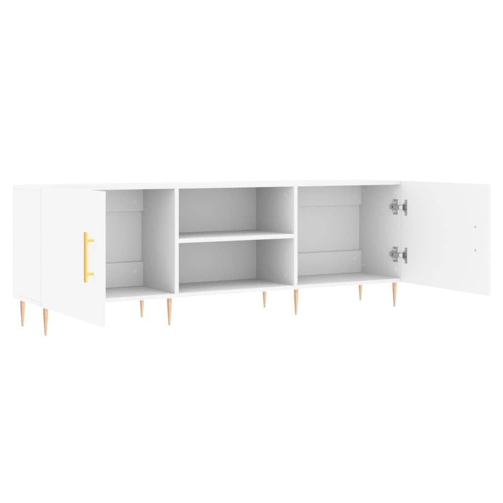 Mobile TV bianco, 150 x 30 x 50 cm, in legno