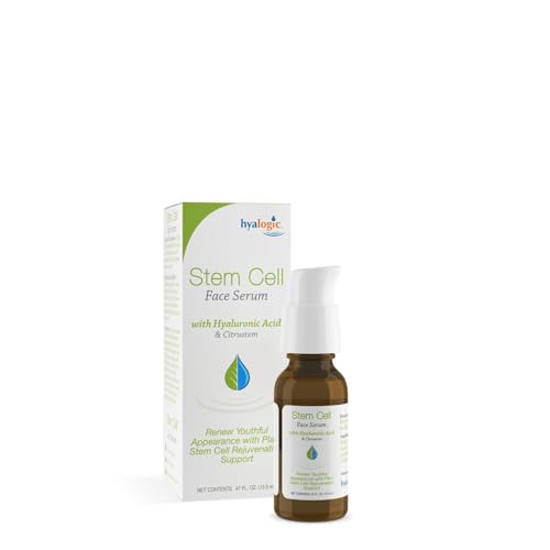 Stem Cell Face Serum Infused w/Hyaluronic Acid Serum for Face Complexion & Citrustem for a Youthful Appearance - Rejuvenate Skin, Free of Parabens, Dyes, Gluten & Fragrances
