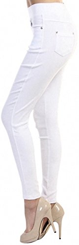 ToBeInStyle Women's Seagull Waist Skinny Ponte Leggings3