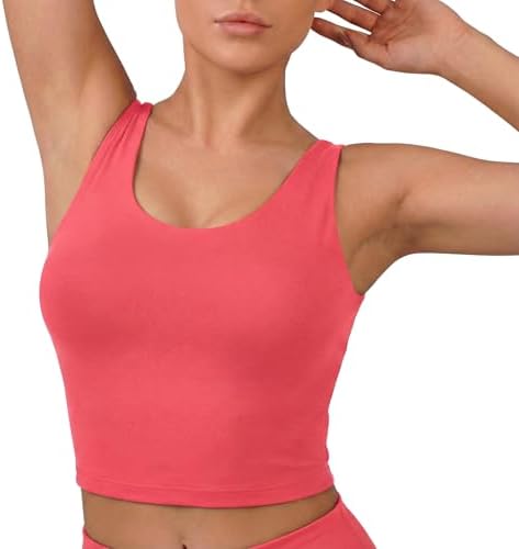 Nirlon U Tank Sports Bra for Women – Scoop Neck Workout Top with Built-in Cups – Ideal for Yoga, Gym & All-Day Comfort Wear