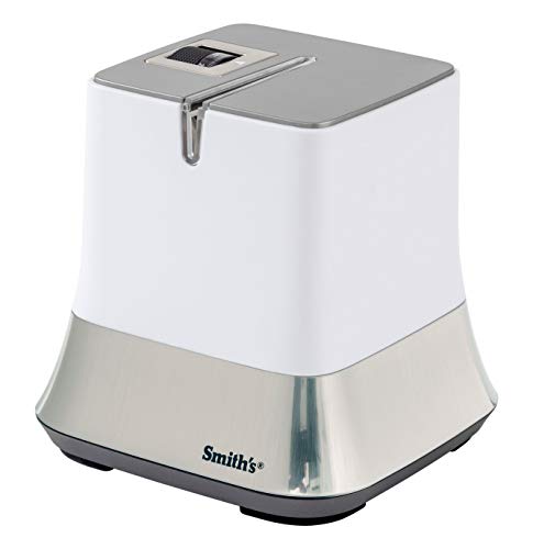Smiths Consumer Products 51112 Mesa Diamond Adjustable Electric Single Slot Knife Sharpener, White, One Size
