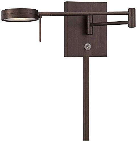 Image of GEORGE KOVACS P4308-647 George's Reading Room LED Swing Arm Wall Lamp, 1-Light, 8 Total Watts, 6.25-in H x 13.75-in W, Copper Bronze Patina