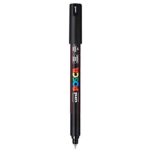 UNI-BALL Posca 1 MR Markers Wide Point (Black Ink, Pack Of 1)