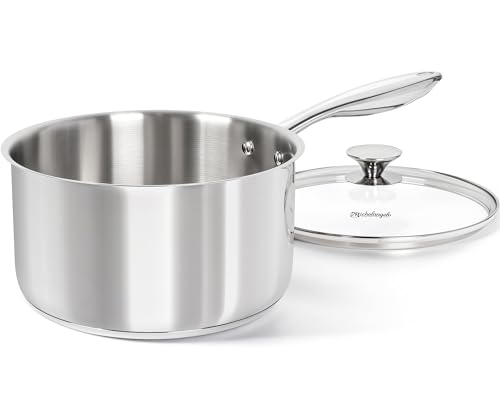MICHELANGELO Tri-Ply Stainless Saucepan