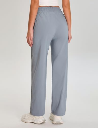 BMJL Womens Black Travel Hiking Pants Work Dress Business Causal Pants Wide Leg Lightweight Fall Trousers