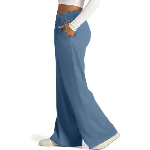 Wide Leg Sweatpants Women High Waisted Baggy Joggers Loose Fit Athletic Sweatpants Soft Lightweight Joggers 2025