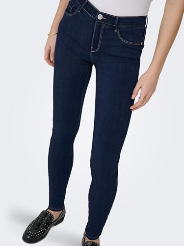 ONLY Damen Onlrain Life Reg Skinny DNM Noos Freizeithose, Dark Blue Denim, XS / 32L EU – Ansicht 7