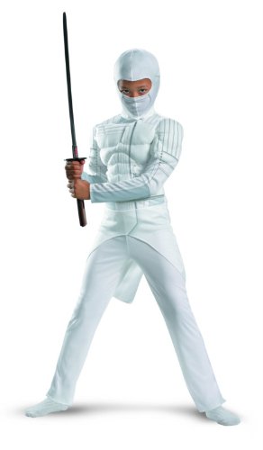 Disguise Costumes G.i. Joe Retaliation Storm Shadow Classic Muscle Costume, White, Medium