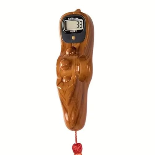 Image of 1 Pcs Mantra Jaap Mala Digital Counter Tally Counting Machine Finger Portable Hand Mini Ring Tasbih Misbaha -Different Use Naam Mantra Jaap Umpire (Wooden)