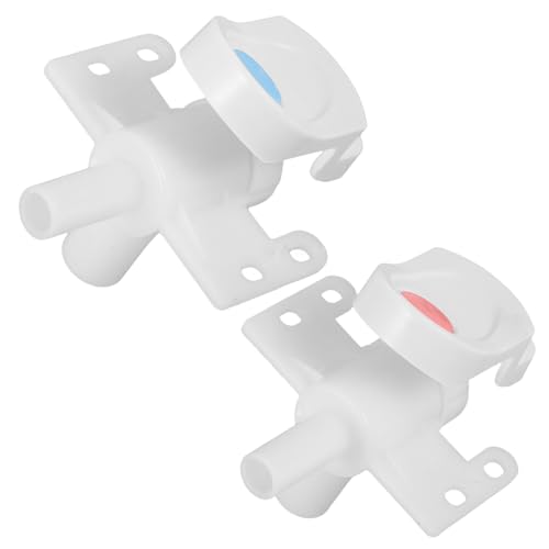 COLLBATH Grifo para Dispensador de Bebidas de Plástico Botón Pulsador Rojo y Azul Repuesto para Enfriador y Purificador de Agua Compatible Dispensadores de Oficina y Hogar