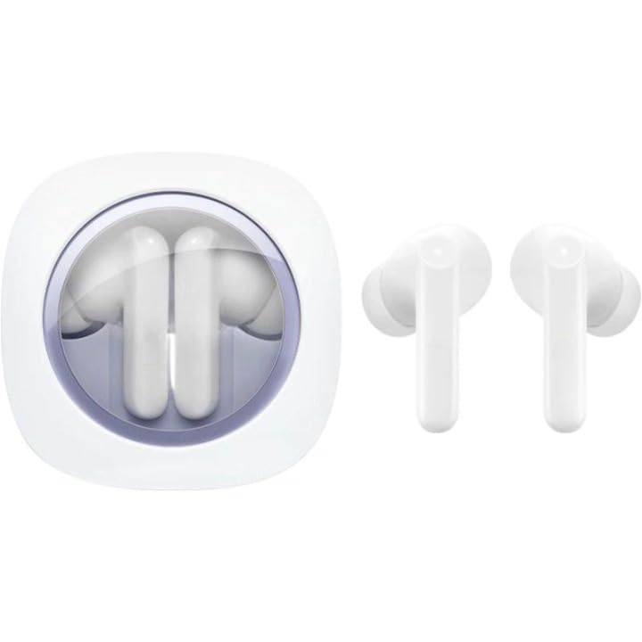 REBENUOKey Pro True Wireless Earbud | Active Noise Reduction | 30 Hours Battery | Premium Sound | Bluetooth 5.4 | Built-In Microphone | White |