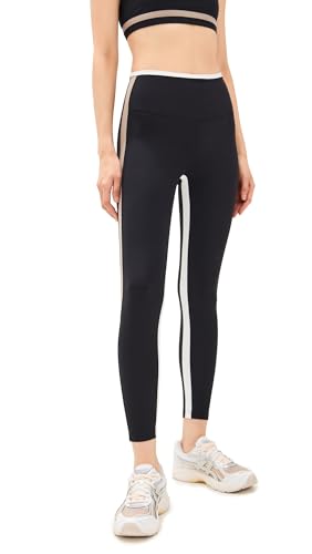 Splits59 Women's Sam High-Waist Rigor 7/8 Legging Black/Latte Large