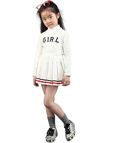 Disfraz completo de animadora para niñas talla Large beige miniatura 2