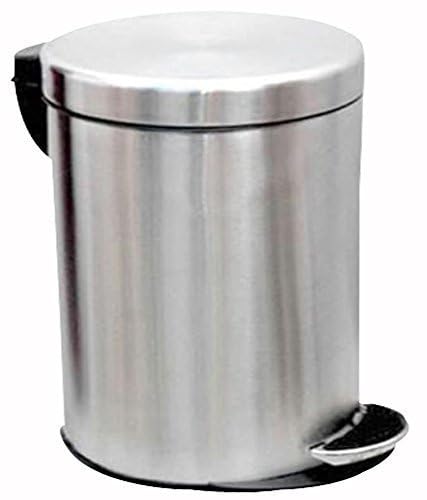 Stainless steel Pedal Bin 7X10 6Ltr Indoor And Outdoor Dustbin For Home And Kitchen.-image-23