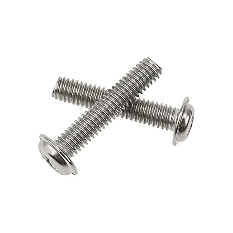 PLCatis Handle Screws M4 x 25mm Cabinet Door Knob Screws 50-Pack Nickel -Plated Steel Truss Head Screws for Mounting Cupboard Wardrobe Door Drawer Furniture Handles and Knobs Cover