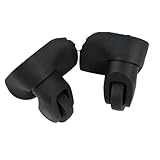 2 Ruedas de Repuesto for Maletas, giratorias silenciosas for, Accesorios for carritos(Black L)