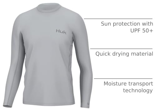 Image of HUK Men's Icon X Long Sleeve Shirt, Performance Fishing Shirt