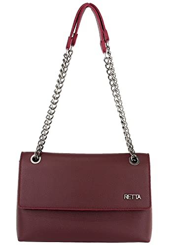 Bolsa Retta De Ombro Grande Preta (VINHO)
