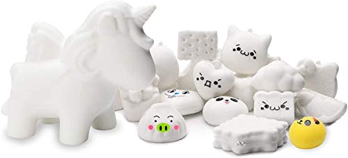 WATINC - Juego de 11 piezas de bricolaje, diseño de unicornio, 10 unidades, color blanco