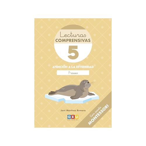 Comprensión Lectora 1 Primaria | Lecturas Comprensivas GEU | Lecturas Comprensivas 5 | Pauta Montessori - Frases | Editorial GEU 1 Primaria