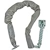 QCAA Extra Heavy Storm Door Chain Check, 25-1/2" Length, Zinc Die Cast Bracket, Matte Black, Steel Hook, Plastic Tube, 1 Pack, Made In Taiwan - View #10