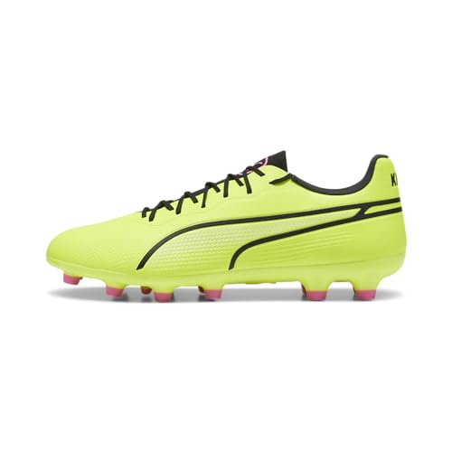 PUMA(???) Men's Shoes Soccer Cleats, Spring and Summer 24 Colors Electric Lime/Puma Black/Poison Pink (03), 25.5 cm