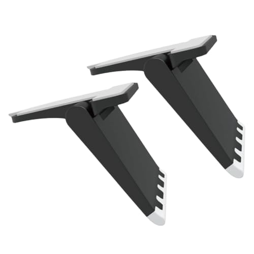 Mikikit 1 Juego Soporte De Enfriamiento De La Computadora Mini Portátiles De Oficina Laptop Stand Soporte Ordenador Portátil Ordenadores Portatiles Mini Soporte Portátil Abs Black 2 Piezas