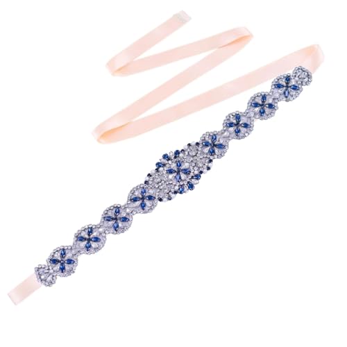 Women Bridal Wedding Rhinestones Belt Dress Party Belts Evening Dress Ribbon Accessories