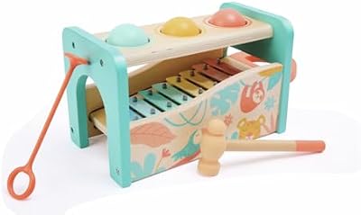 Hape Banc à marteler en bois (jungle)