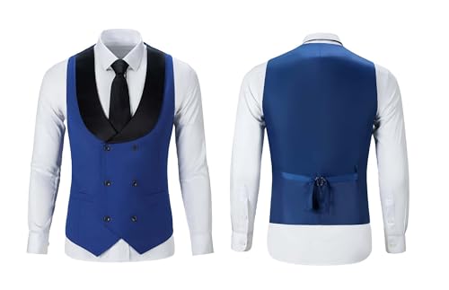 Mens 3 Piece Slim Fit Suit Shawl Collar Tuxedo Suits One Button Blazer Wedding Dinner Prom Party Jacket Vest Pants2
