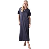 Bouton sur le devant et ajustement facile : conçues avec un col rond et une fermeture à boutons, nos nuisette en coton pour femme sont à la fois pratiques et flatteuses. La coupe décontractée de nos vêtements de nuit pour femme permet un mouvement confortable lorsque vous vous habillez, vous détendez ou dormez.