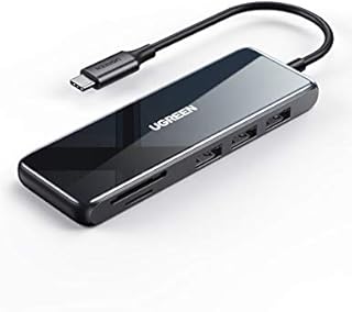 UGREEN USB C Hub USB C HDMI Adapter 4K 60Hz 6 in 1 Type C Hub to HDMI SD TF Card Reader 3 USB 3.0 Ports for MacBook Pro 2019 2018 2017 Galaxy Note 10 S10 S9 S8 Plus Chromebook XPS Aluminum