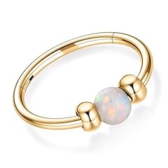 Style4:Gold with White Opal