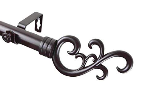 Rod Desyne Single Set Curtain Rod, 160-240