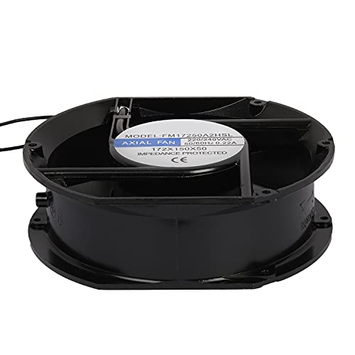 Image of Vendoz AC Medium Kitchen Exhaust Aluminium Fan, 6 inch inches (17x15x5 cm), Oval Shape, Black, Desktops, Server, Laptops, Routers, Switches, Projectors