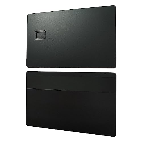 2 Stück Metall-Kreditkarte, Messing, Blanko, DIY-Metall-Kreditkarte mit 4442-Chip-Steckplatz und Magnetstreifen für Visitenkarten, Zugangskontrolle, Hotelschlüsselkarten