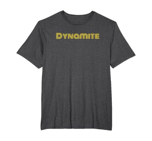 Dynamite T-Shirt, Men's Big and Tall, Dark Heather Grey, 5X Tall