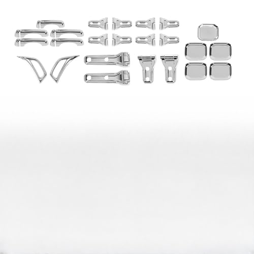 Garniture extérieure chromée de prestige pour Jeep Wrangler JL et JLU