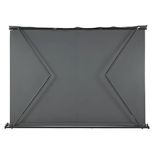 Juskys Gelenkarmmarkise 350 x 300 cm, UV40+ & wasserabweisend, mit Kurbel & Wandhalterung Länge + Winkel einstellbar, Markise für Terrasse & Balkon, Sonnenschutz Balkonmarkise Gelenkmarkise, Grau