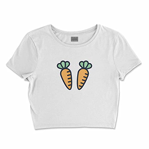 T-Shirt Blanc Court Buwtswi L idéal avec un jean taille haute