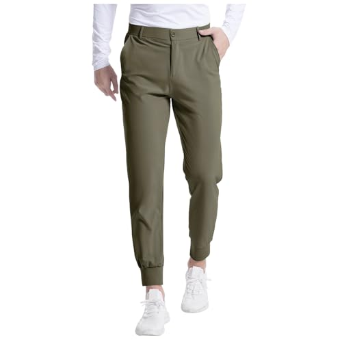 Cargo Pants Men Stretch Golf Jogging Slim Fit Quick Dry Casual Sporty Long Trousers with Pocket with Pocket