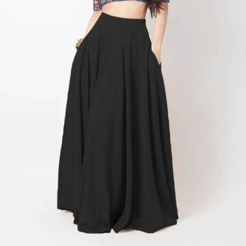 Women's Solid Color Stylish Summer Parties Vacations Long Maxi Skirt Women's Clothing Comfortable Fit2