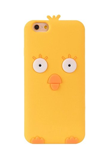 SKS Distribution® amarillo silicona Cute Chick pollo teléfono móvil/Carcasa para Apple iPhone 5/5S/5 C/se