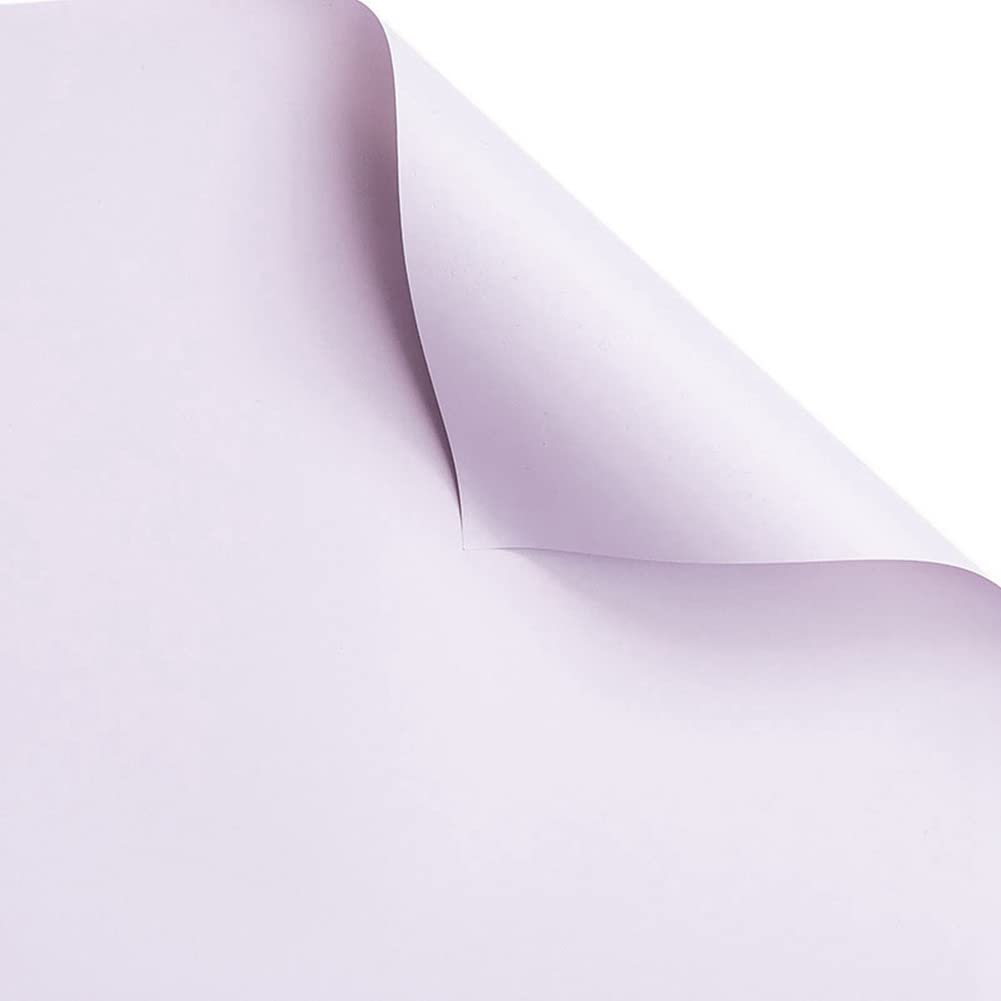 Featuman Purple Korean Flower Wrapping Paper Bulk, 22×22 Inch Waterproof Floral Wrapping Paper, Colorful Flower Packaging Paper for Wedding