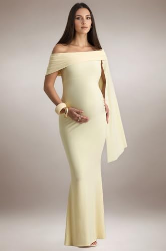 Maternity Dresses for Women Off Shoulder Baby Shower Dress Long Satin Formal Pregnancy Gowns2